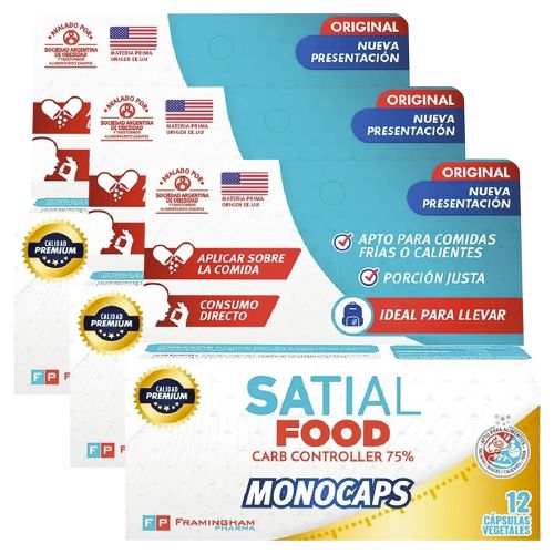 Pack 3 Satial Food Carb Controller Monocaps