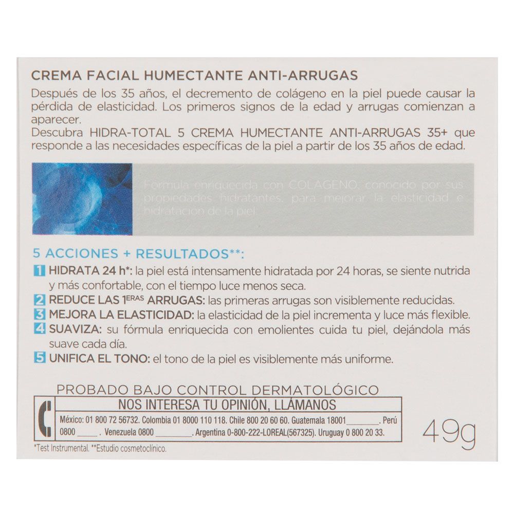 Loreal Paris Hidra Total 5 Expert Antiarrugas +35