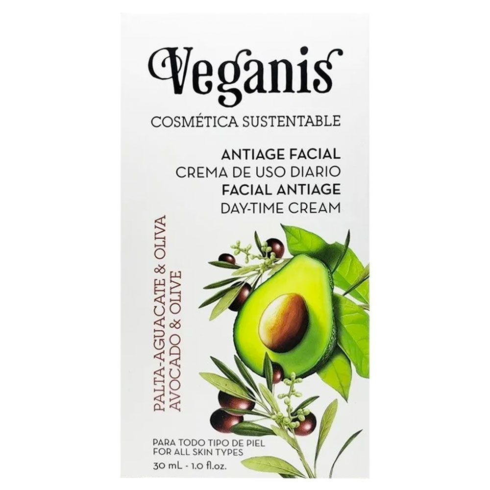 Veganis Detox Facial Crema De Dí­a Palta Y Oliva