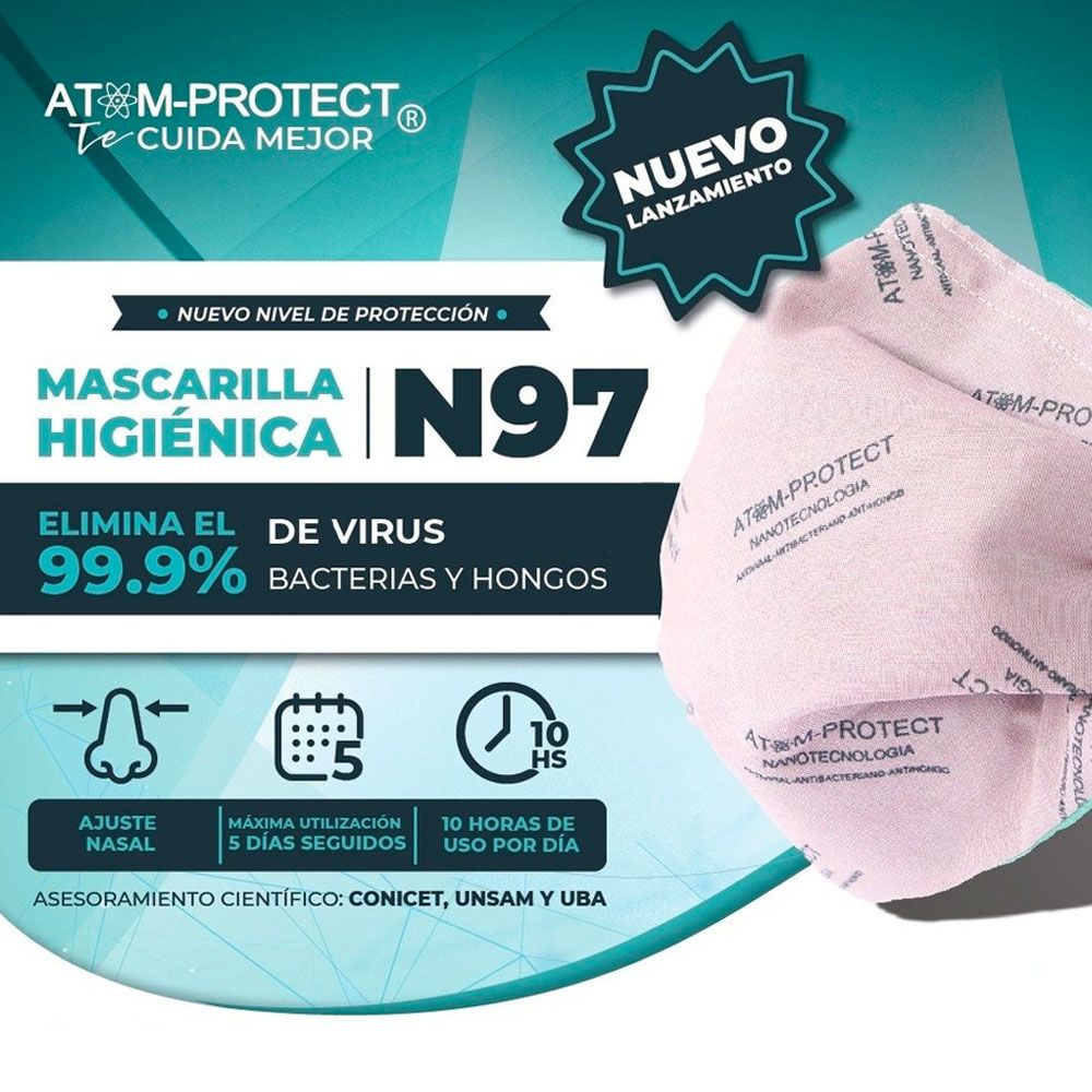 [ARCHIVADO] Pack 10 Atom Protect Mascarilla N95 Plus Con Nanotecnología