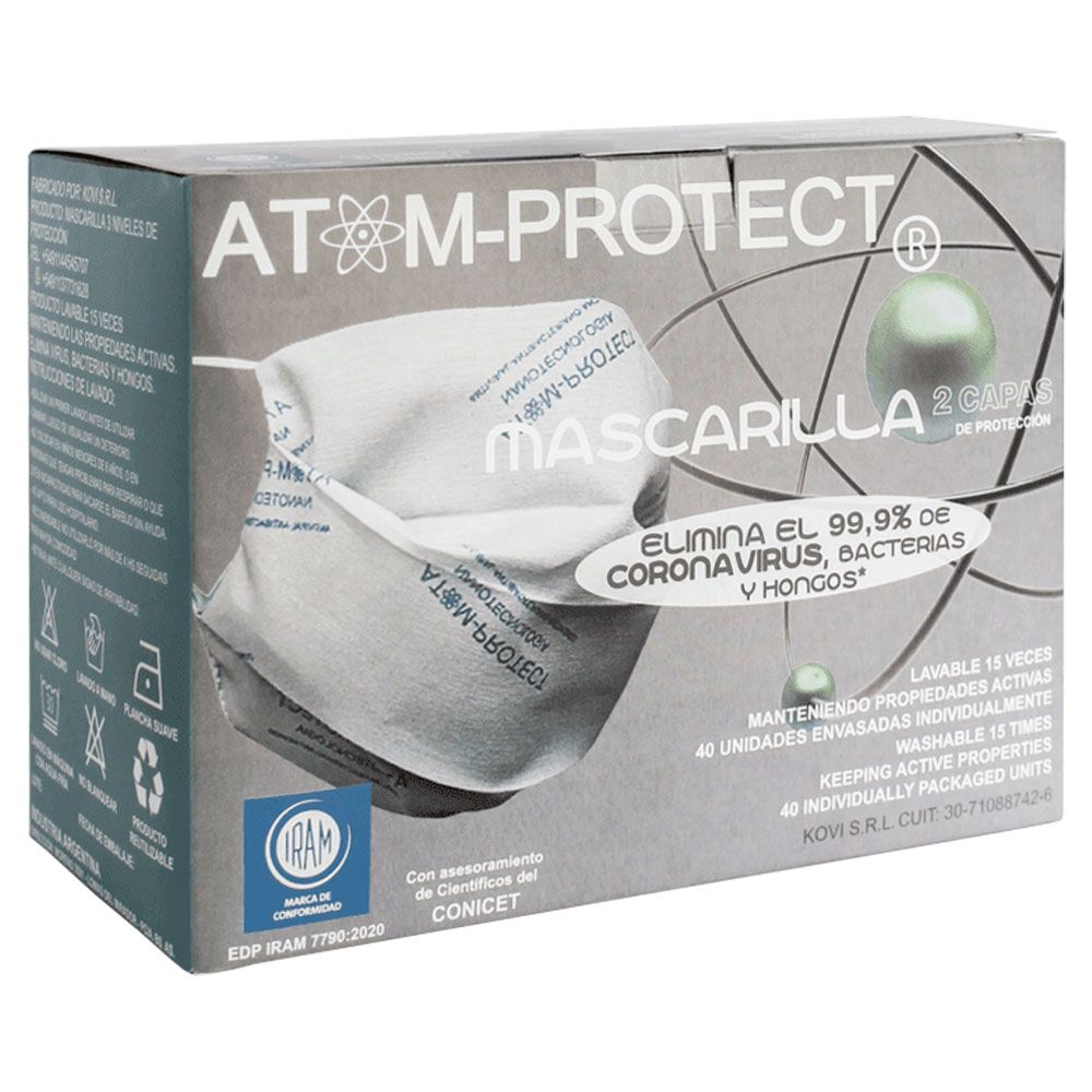 [ARCHIVADO] Pack 40 Atom Protect Mascarilla N95 Plus Con Nanotecnología