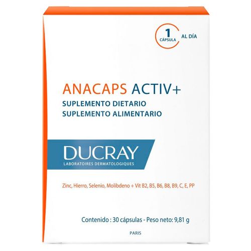 Ducray Anacaps Activ+ Suplemento Dietario
