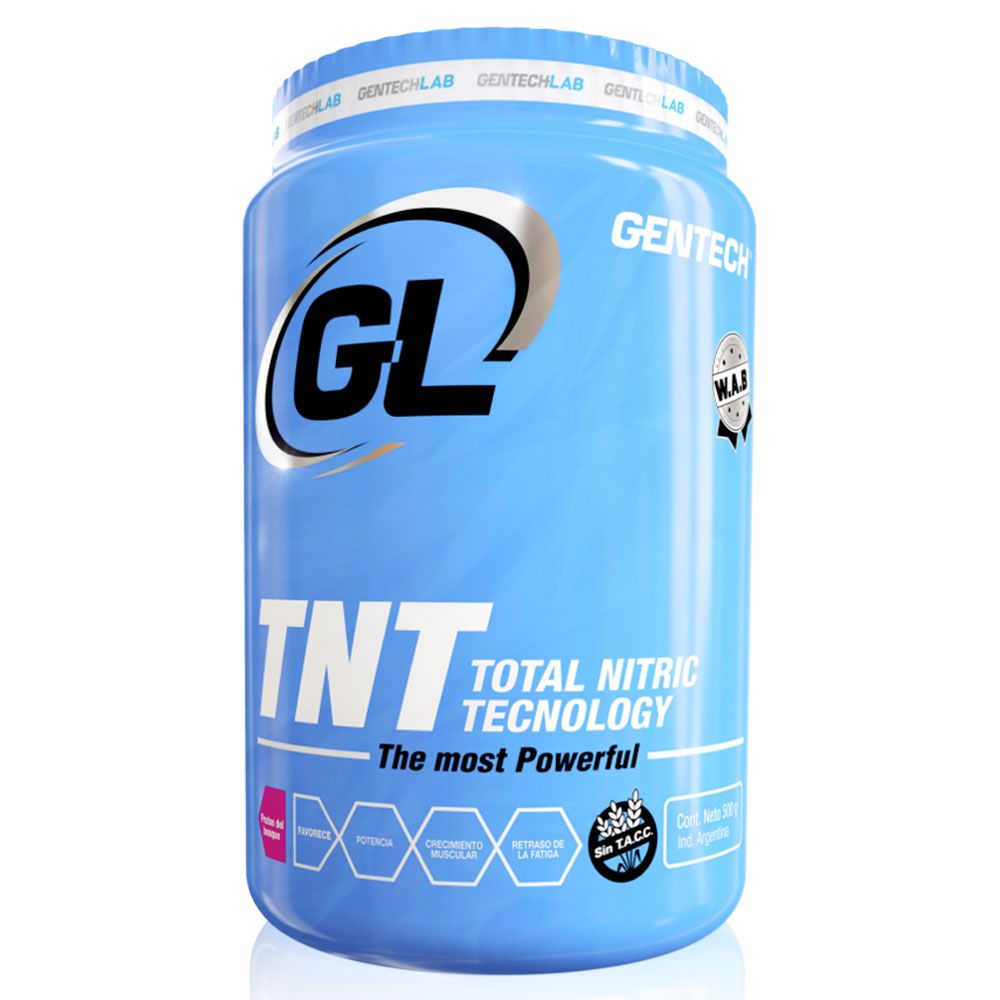 Gentech tnt (total nitric technology) x 500 gramos