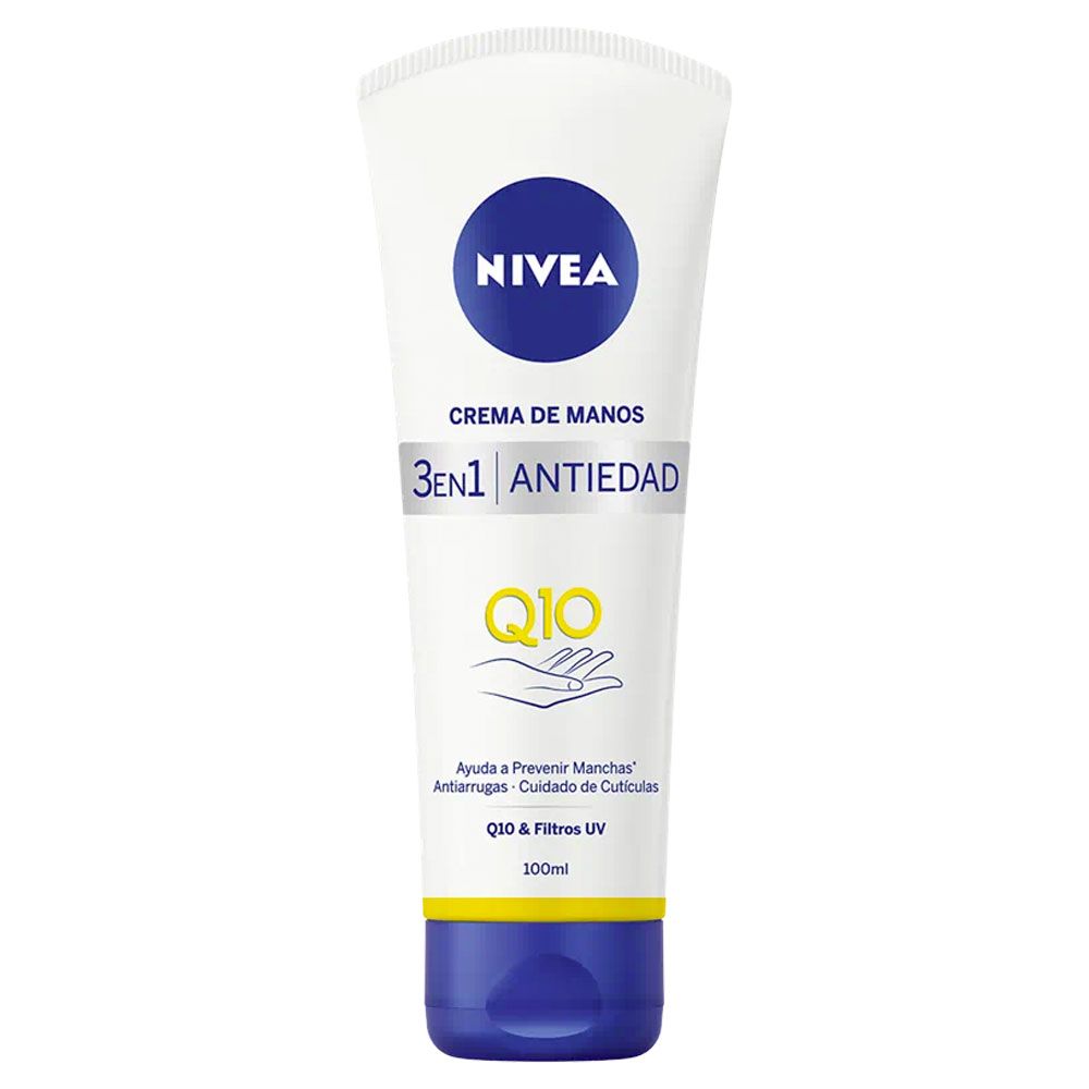 Nivea q10 crema de manos 3 en 1 antiedad