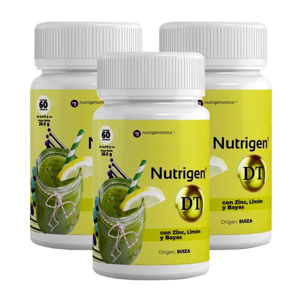 Pack 3 nutrigen dt detox ayuda a eliminar toxinas del cuerpo