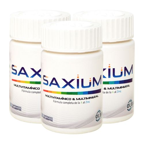 Pack 3 Saxium Multivitamínico Y Multimineral X 60