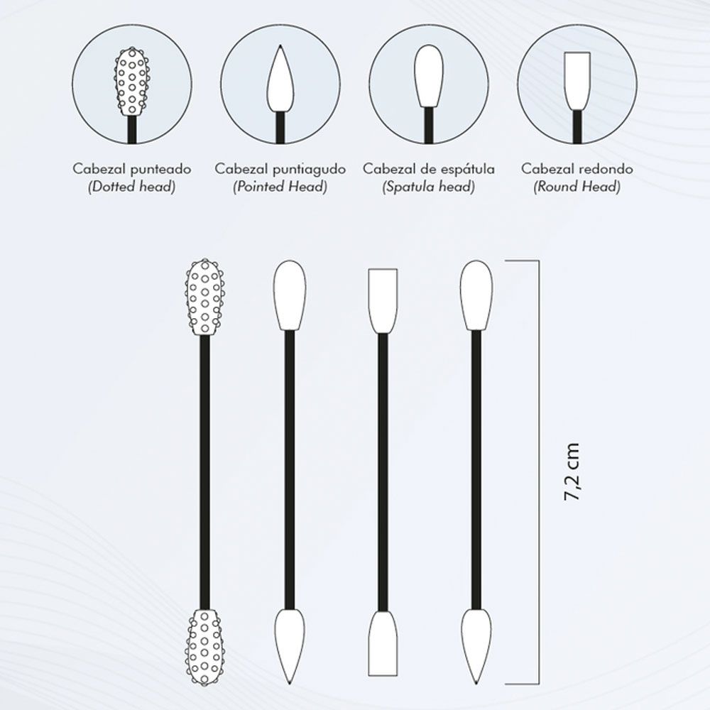 Coony silicone swabs with mirror