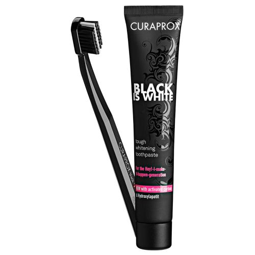 Curaprox Black Is White Pack Crema Dental + Cepillo