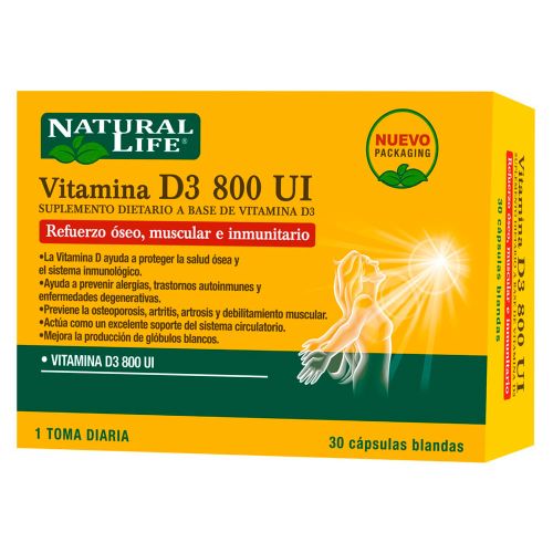 Natural Life Vitamina D3 800ui
