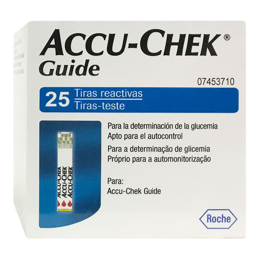 Laboratorio Ofensa papel Accu-chek guide tiras reactivas determinación de glucosa - Farmacia Leloir  - Tu farmacia online las 24hs