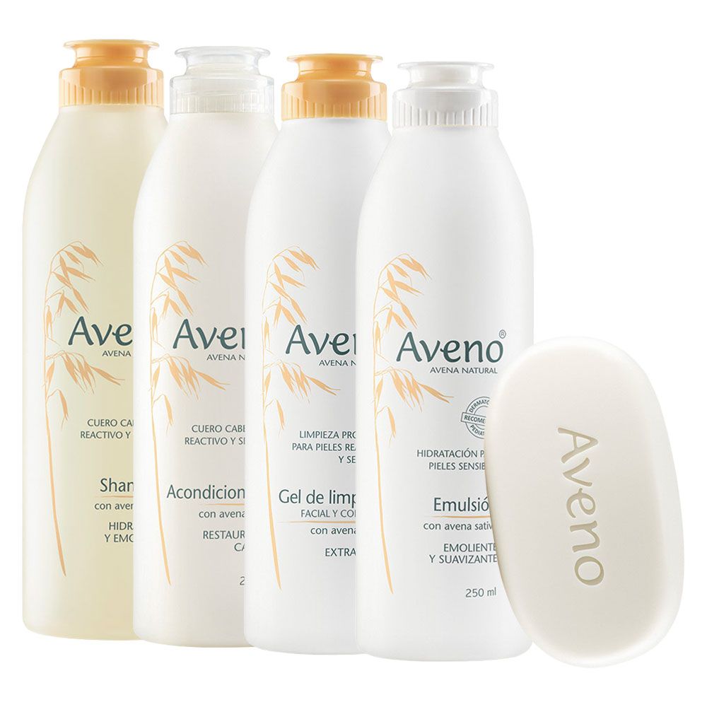 Aveno combo línea completa pieles sensibles