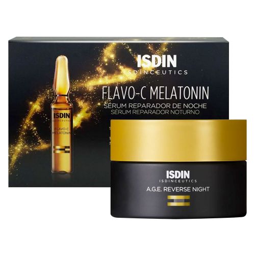 Isdin Combo Age Reverse Night + Flavo-c Melatonin