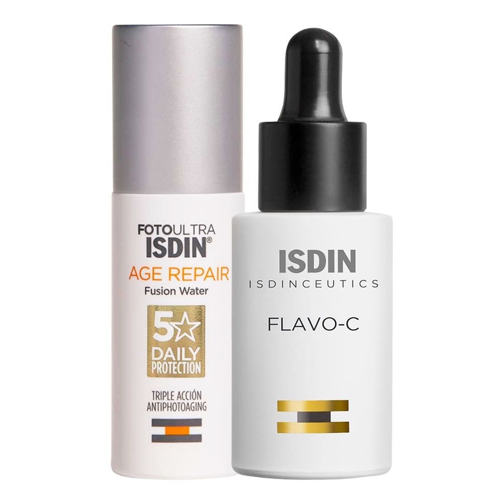 Isdin combo flavo-c serum + fotoultra age repair