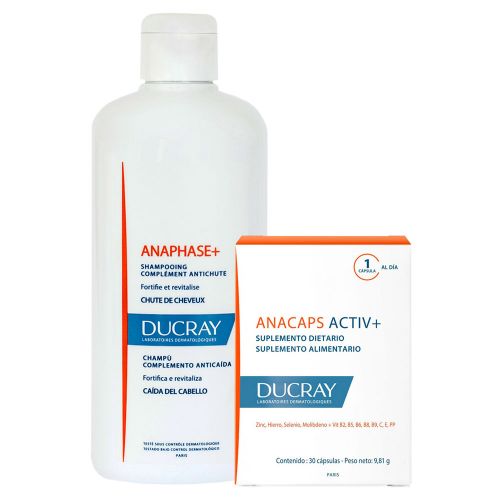 Ducray Combo Anacaps + Anaphase Shampoo 400ml