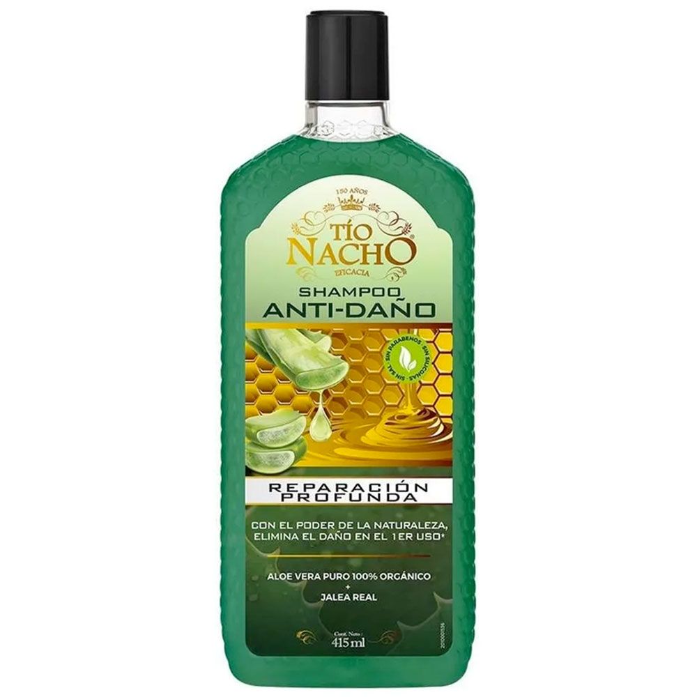 Tí­o Nacho Anti Daño Shampoo Con Aloe Vera
