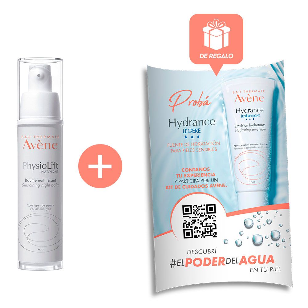 Avene physiolift bálsamo noche alisante + regalo