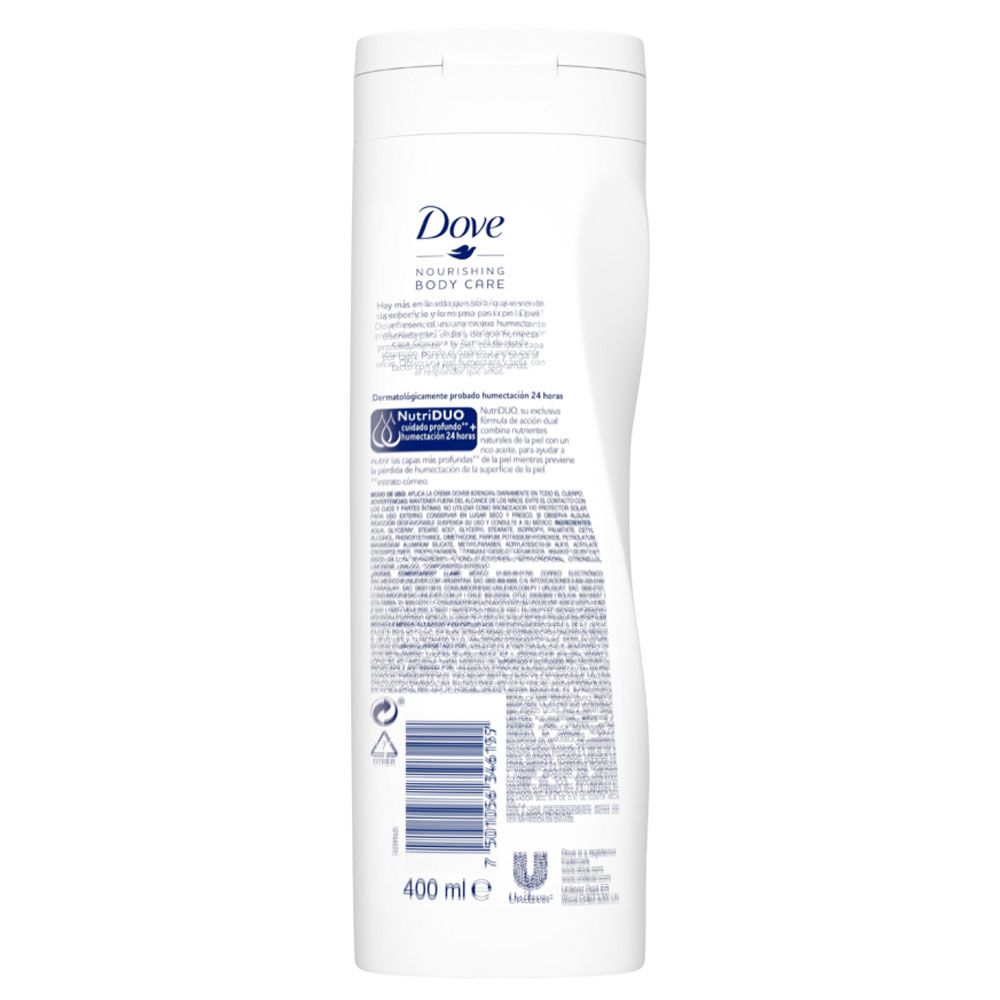 Dove Crema Corporal Nutrición Intensiva