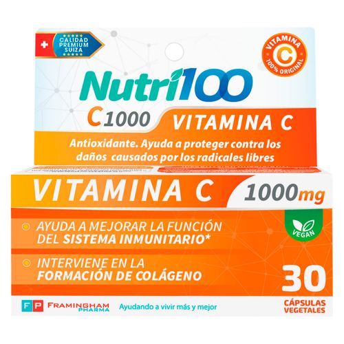 Nutri100 Vitamina C 1000 Alta Pureza