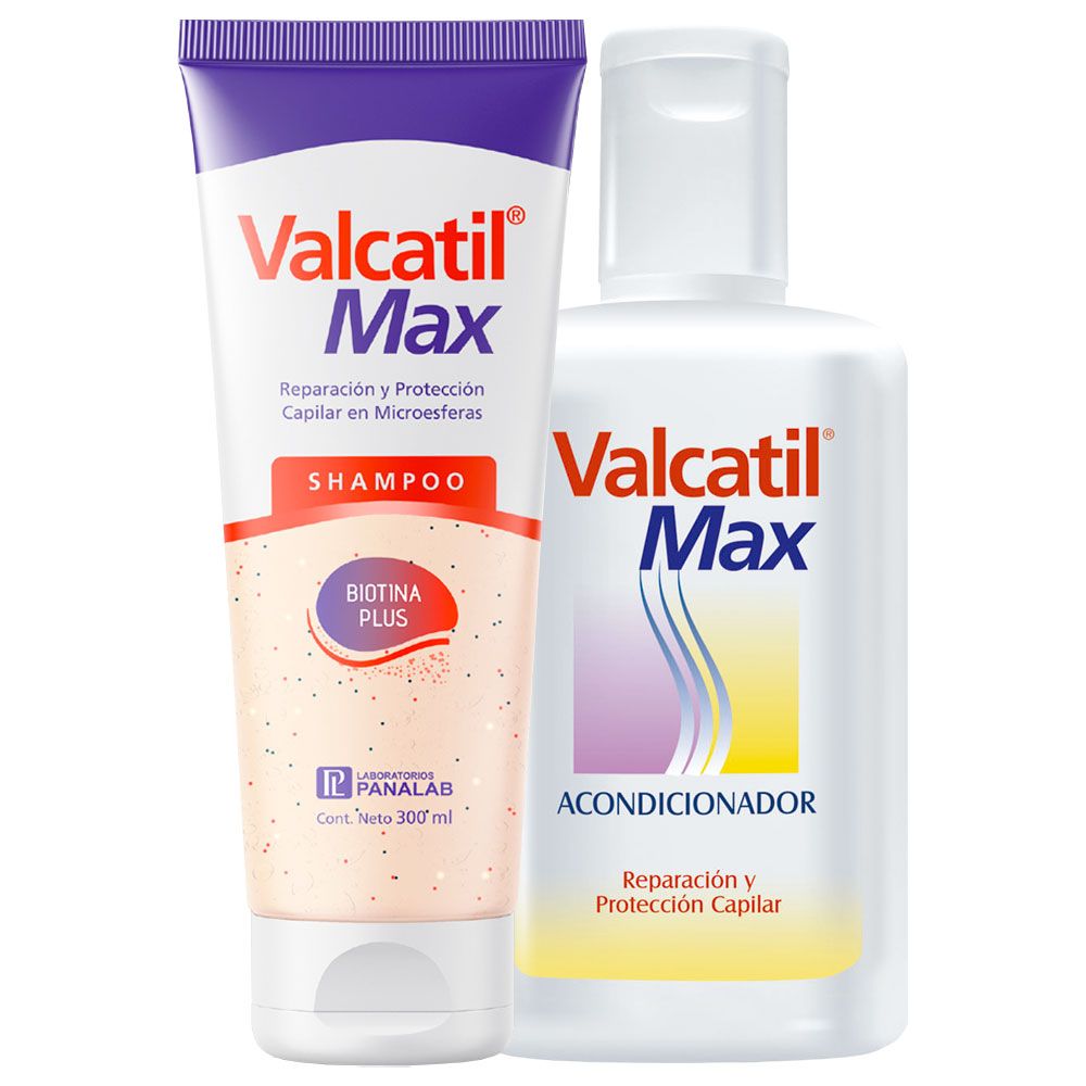 Combo valcatil max repara y protege shampoo acondicionador