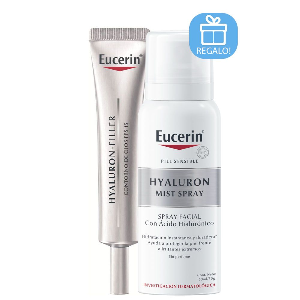Eucerin hyaluron filler crema contorno de ojos + regalo!