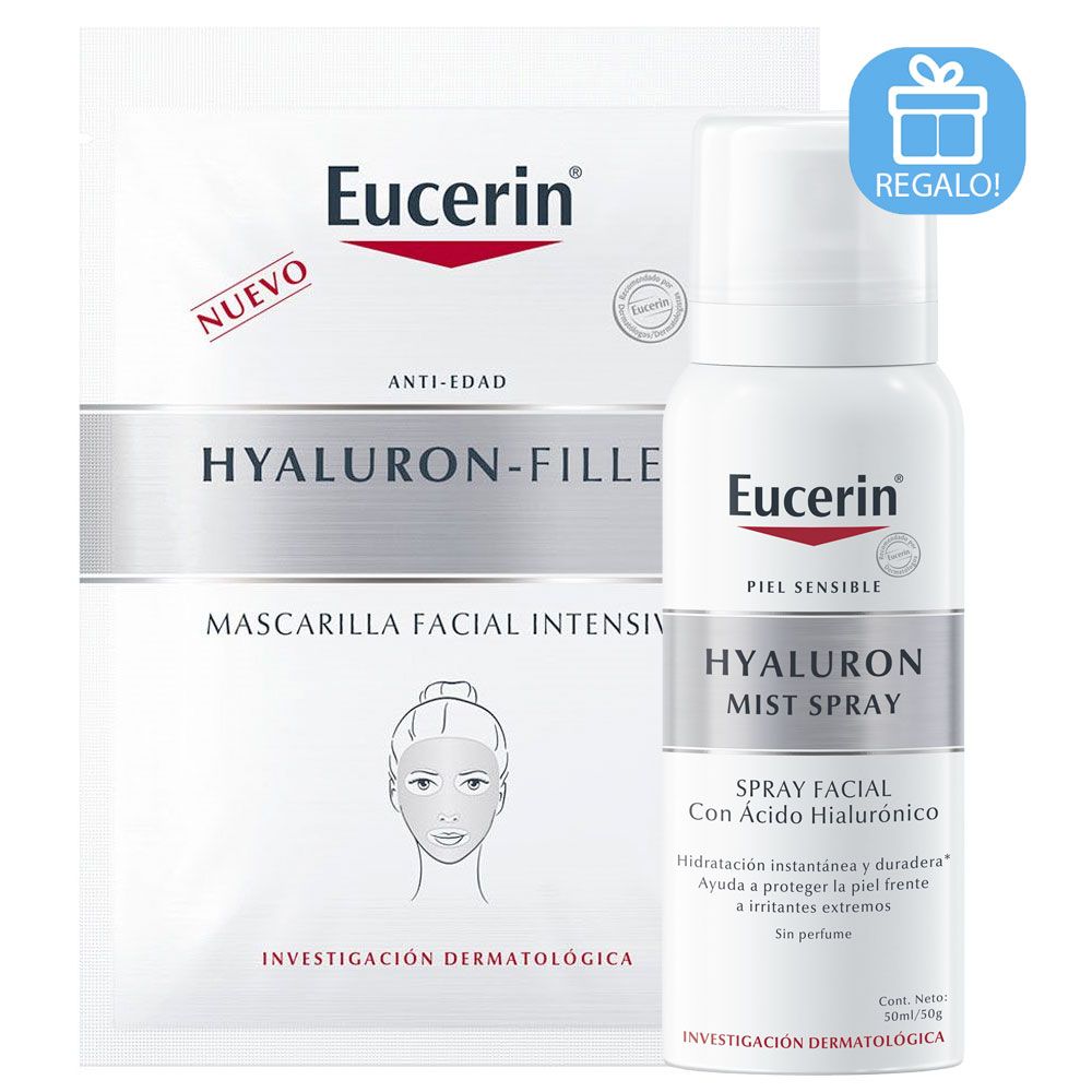 Eucerin hyaluron filler mascarilla facial + regalo!