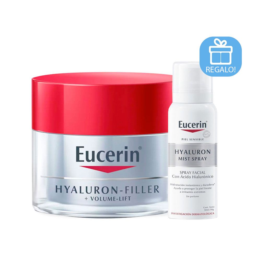 Eucerin hyaluron filler volume lift facial noche + regalo!
