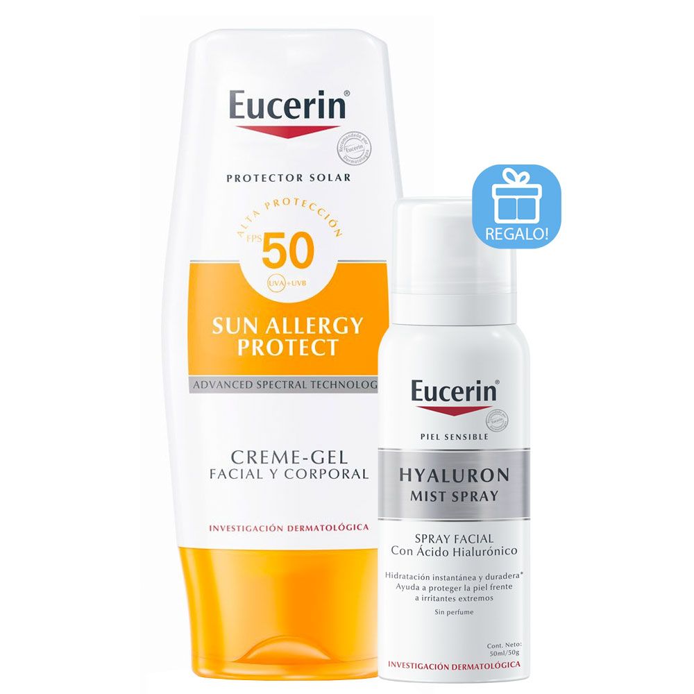 Eucerin sun fps50 allergy crema gel + regalo!