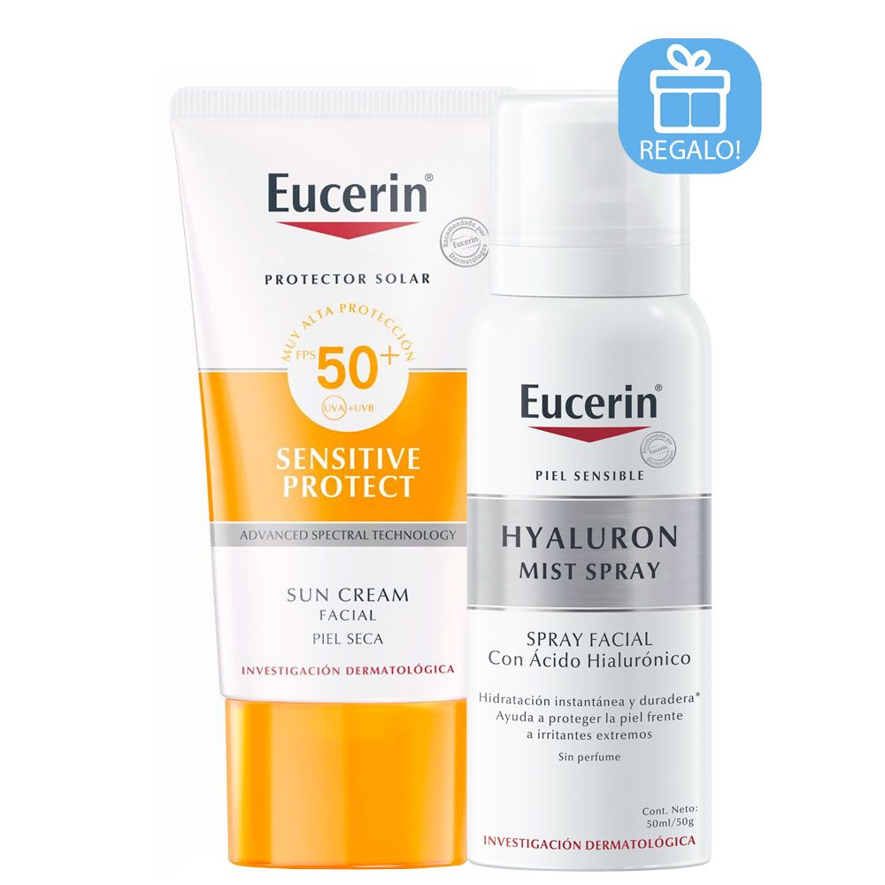 Eucerin sun fps50+ sensitive protect facial + regalo!