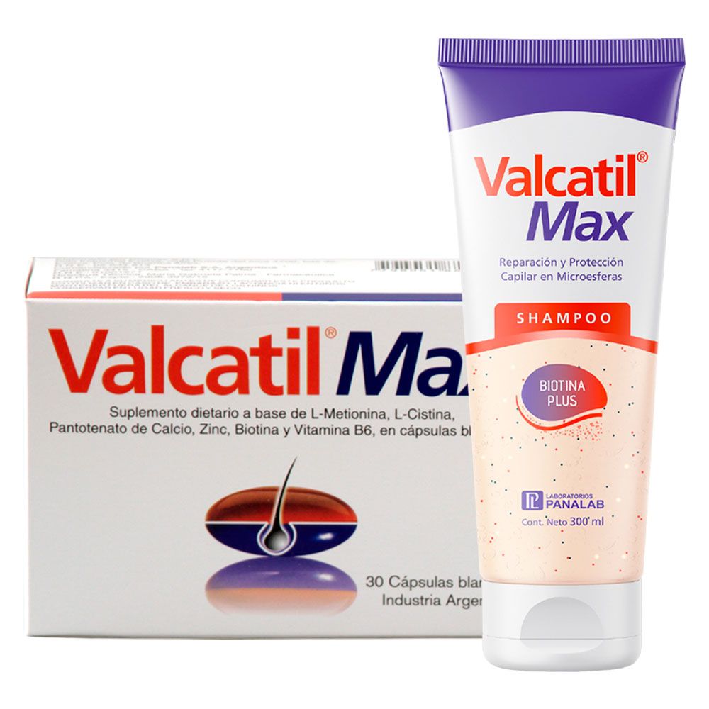 Valcatil Max 30 Caps + Valcatil Max Shampoo 300ml