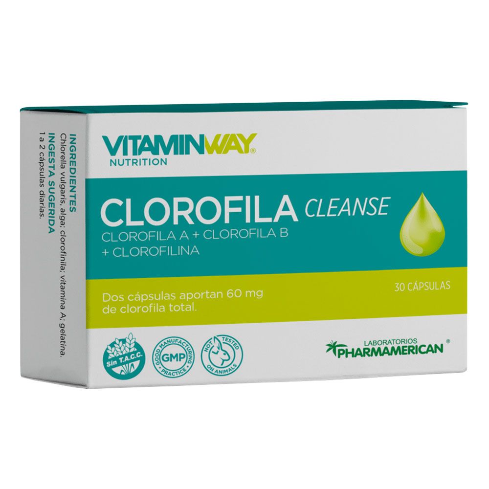 Vitamin way clorofila cleanse cápsulas