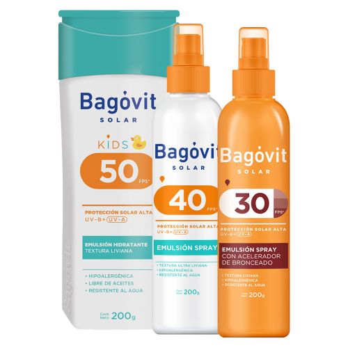 Bagóvit Solar Combo Spray Fps30 + Spray Fps40 + Kids