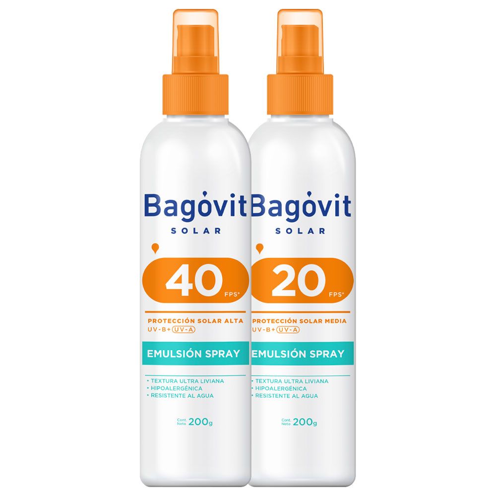 Bagóvit Solar Combo Spray Fps 20 + Spray Fps 40