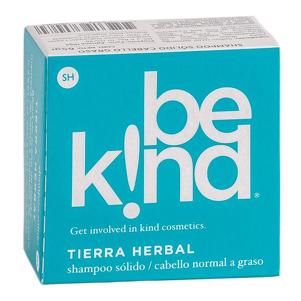 Be kind tierra herbal shampoo sólido