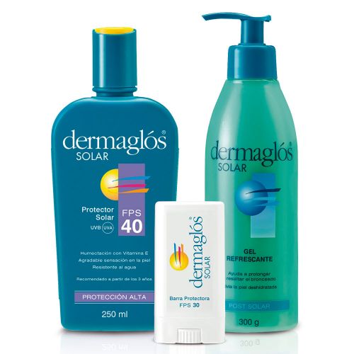 Dermaglós Solar Combo Protección Alta Adultos