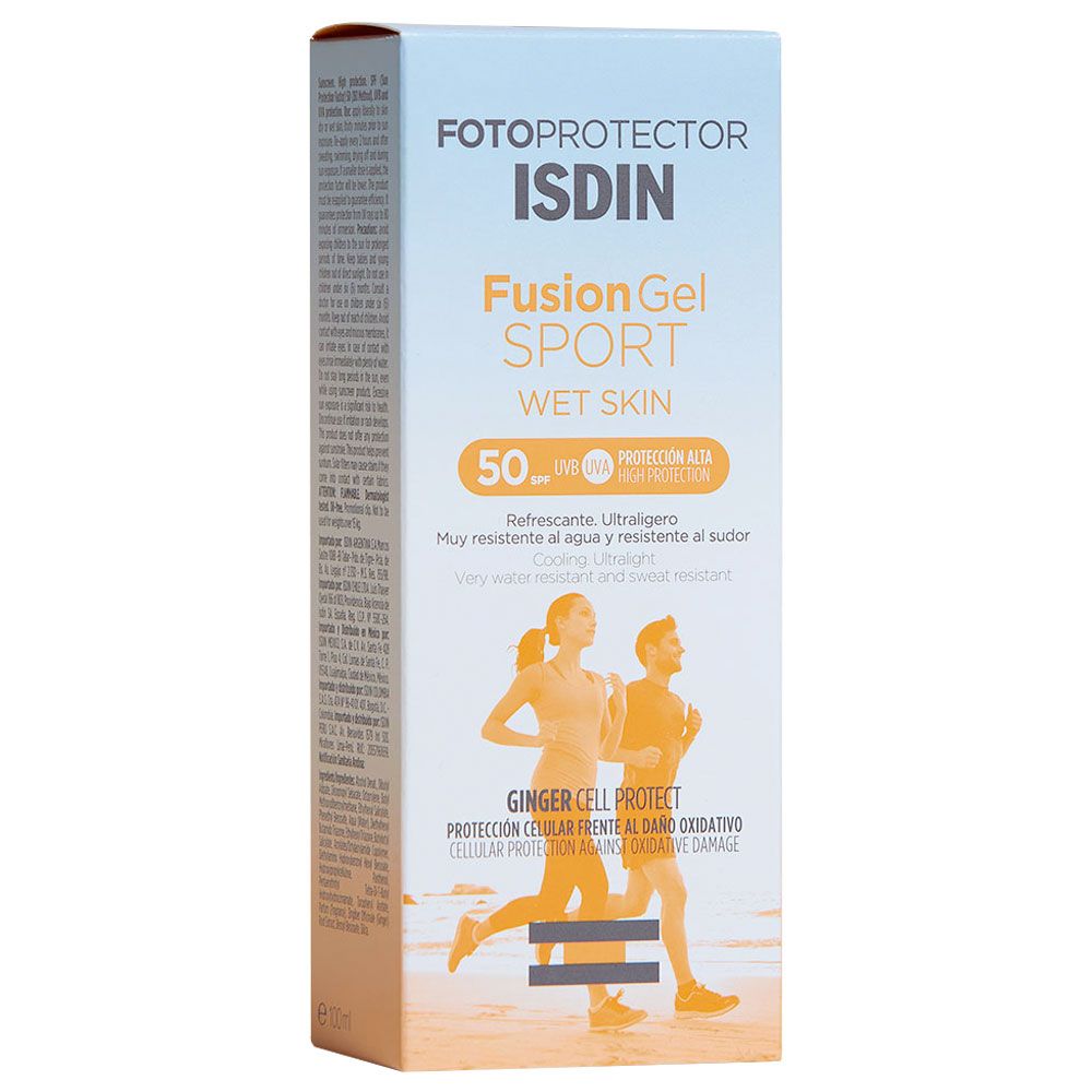 Fotoprotector Isdin Spf50+ Fusion Gel Wet Skin Sport