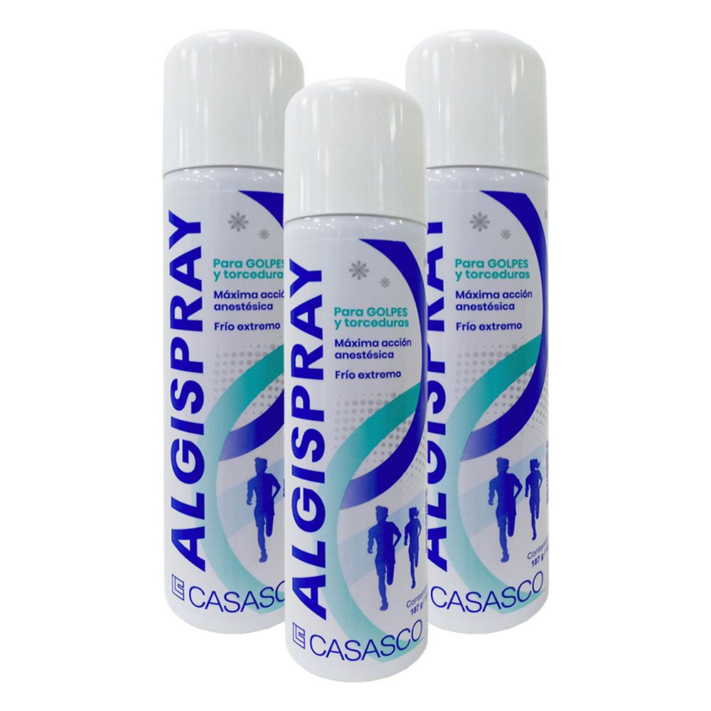 Pack 3 casasco algispray gas refrigerante