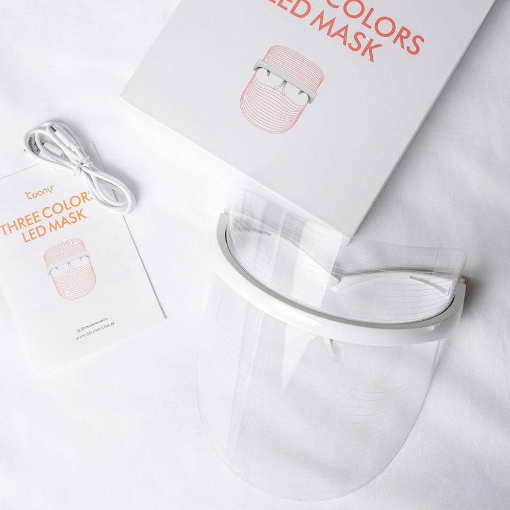 Coony Three Colors Led Mask - Máscara De Fototerapia Led