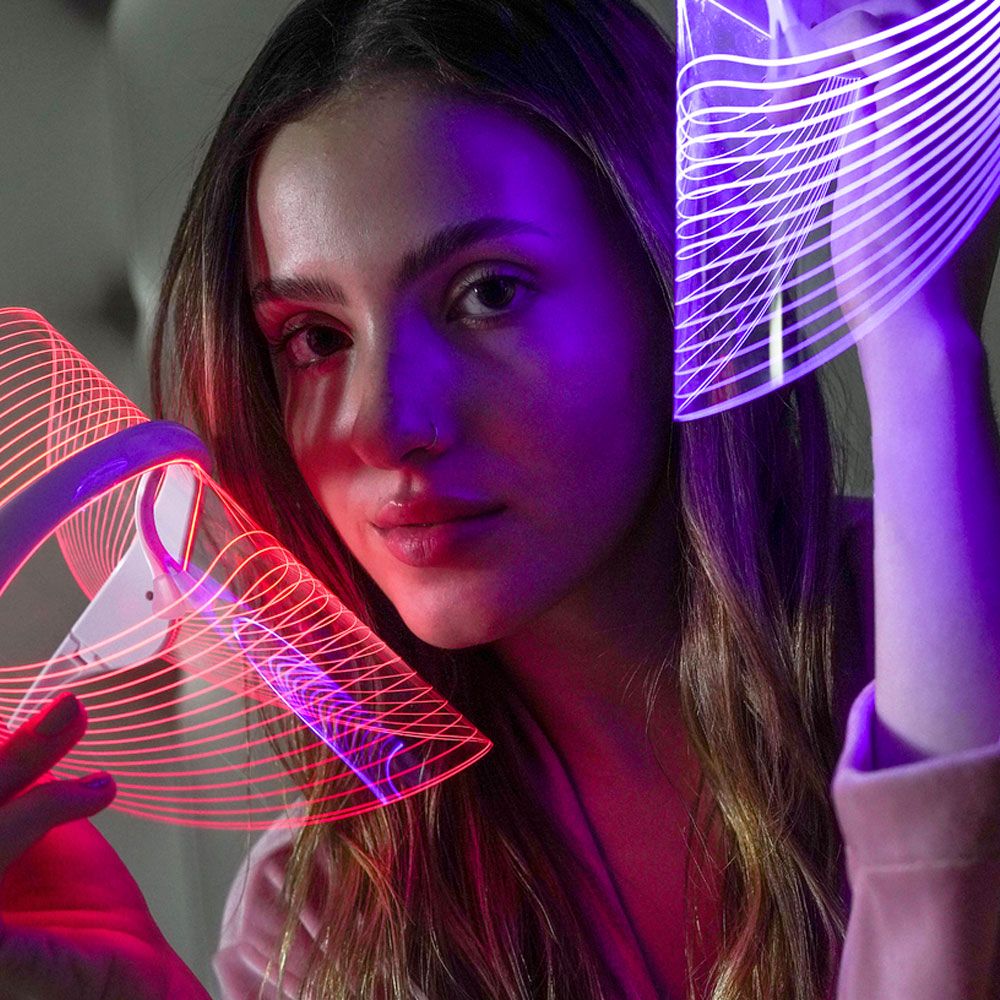 Coony Three Colors Led Mask - Máscara De Fototerapia Led