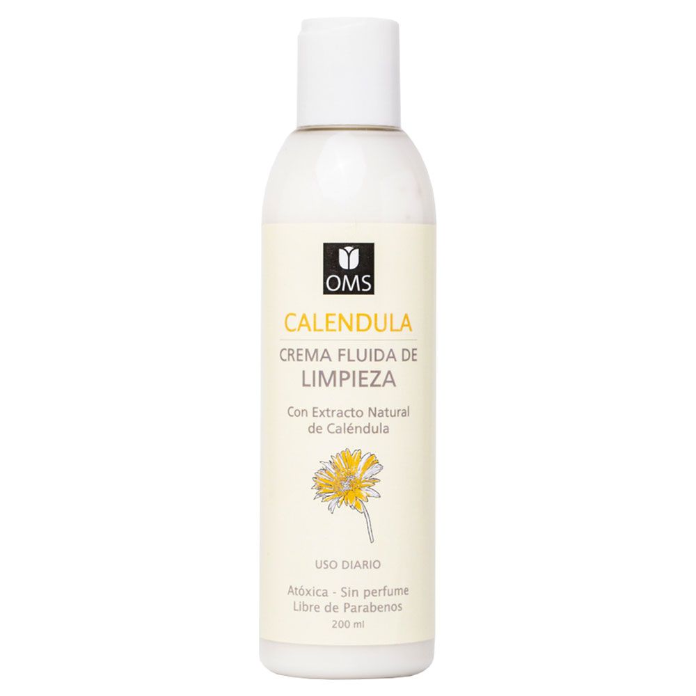 OMS crema fluída de limpieza facial caléndula x 200ml - Farmacia Leloir -  Tu farmacia online las 24hs