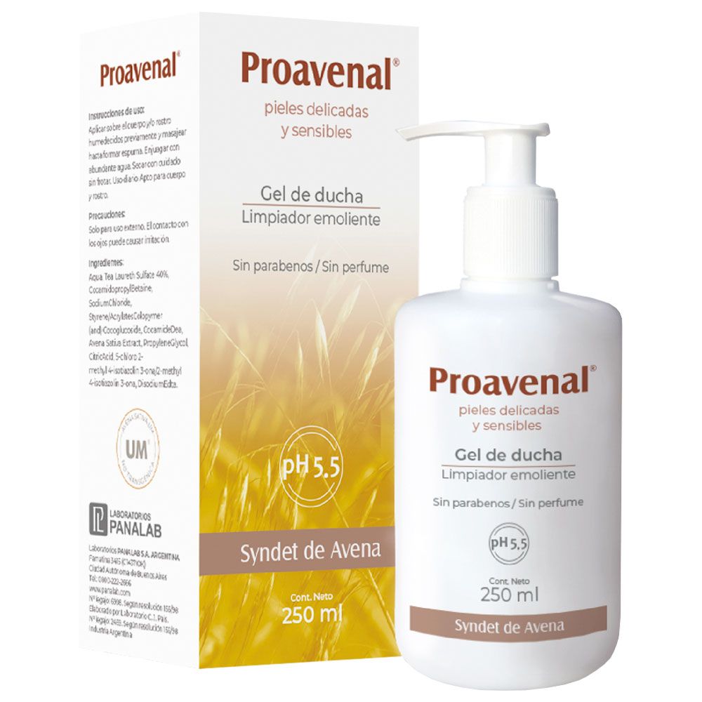 Proavenal Gel De Ducha Pieles Atópicas X 250ml - Farmacia Leloir - Tu  farmacia online las 24hs