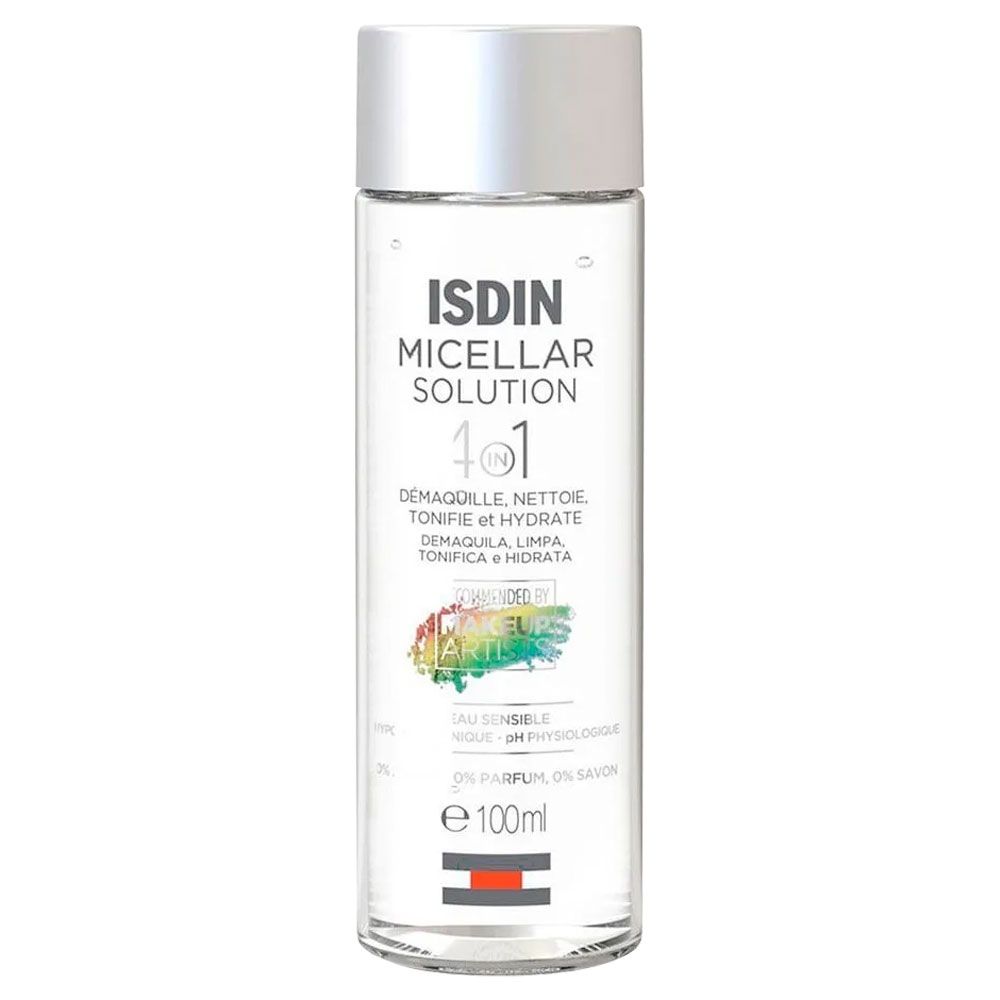 Isdin micellar solution 4 en 1 limpieza facial hidratante