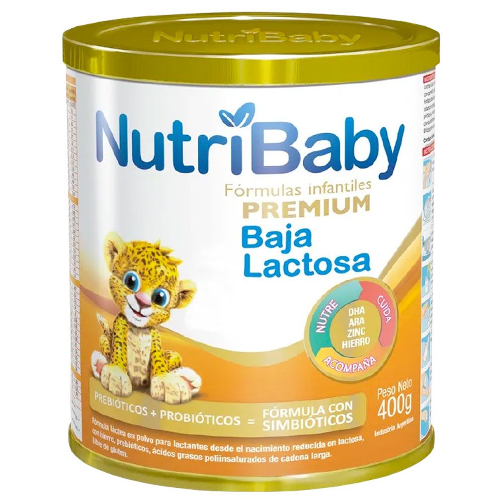 Nutribaby baja lactosa leche de fórmula infantil premium