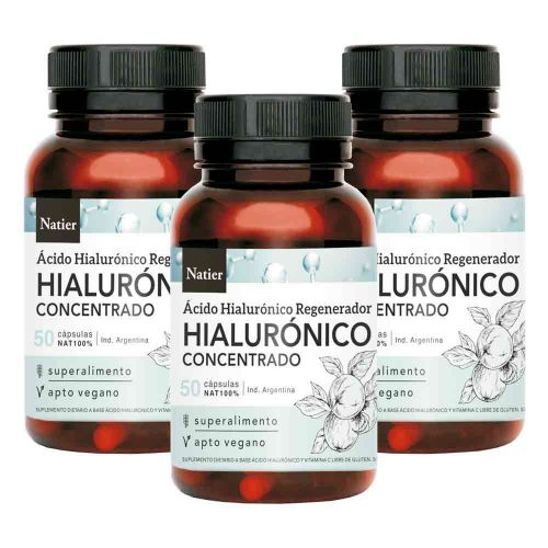 Pack 3 Natier ácido Hialurónico Vegetal Concentrado