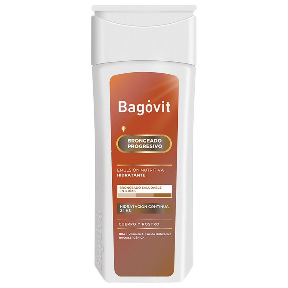 Bagóvit A bronceado progresivo emulsión hidratante