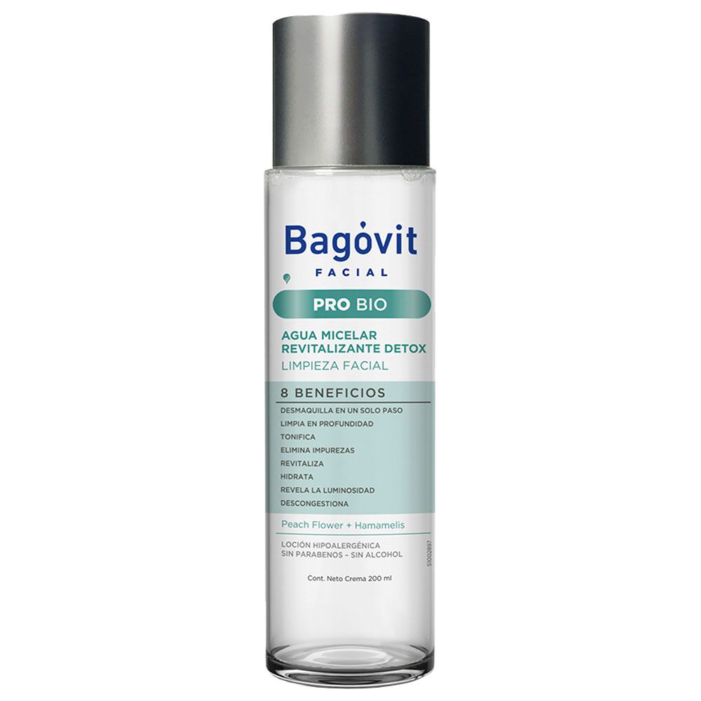 Bagóvit facial pro bio agua micelar revitalizante detox