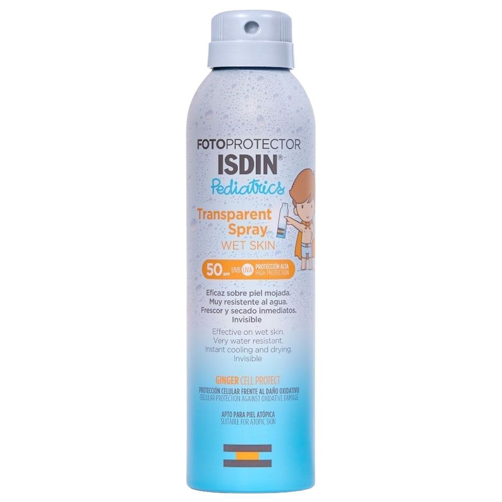 Fotoprotector Isdin Spf50+ Pediatrics Spray Wet Skin