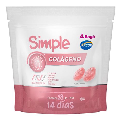 Simple Bagó Colágeno En Pastillas De Goma