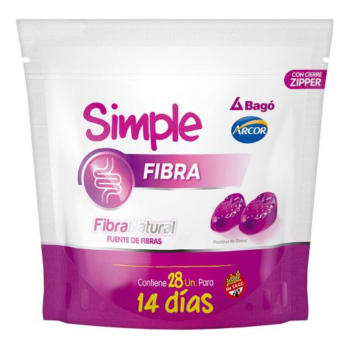 Simple Fibra En Pastillas De Goma