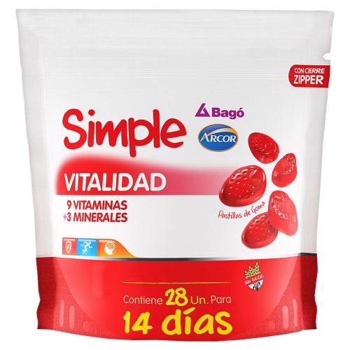 Simple Vitalidad En Pastillas De Goma