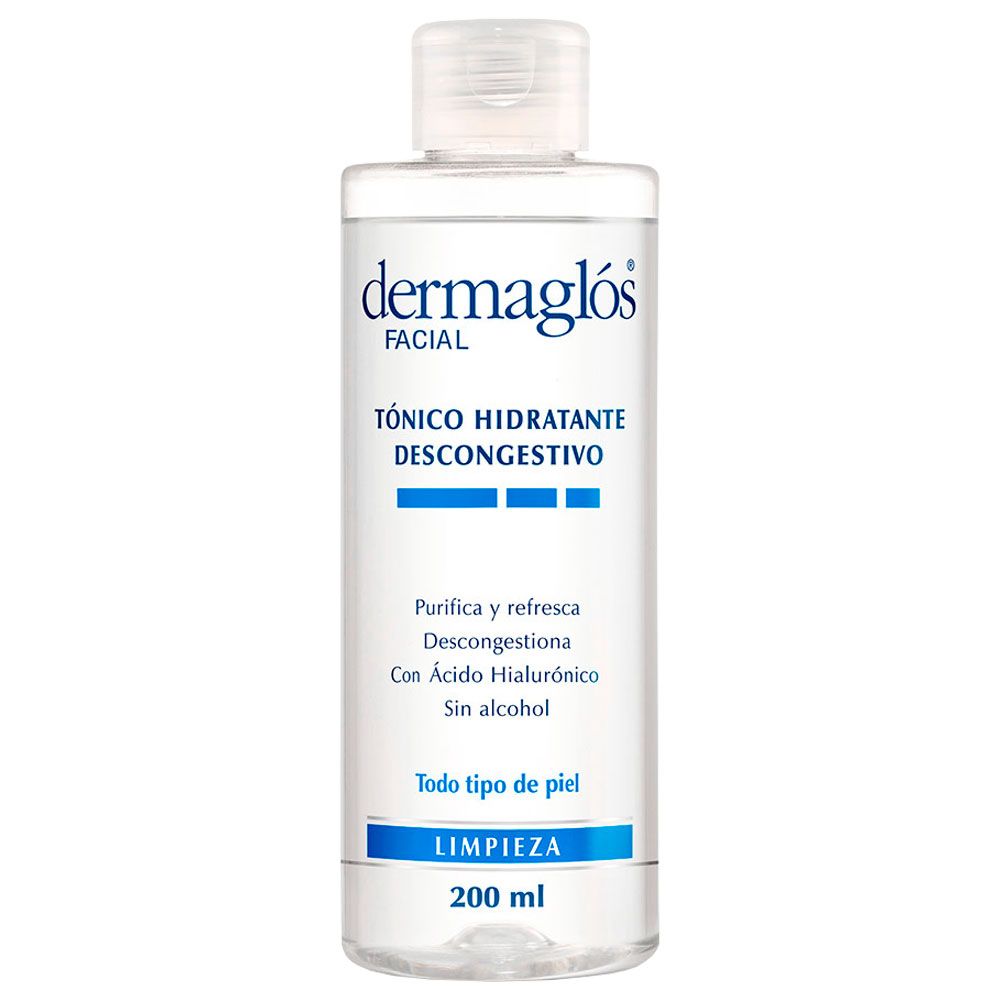 Dermaglós facial tónico hidratante descongestivo
